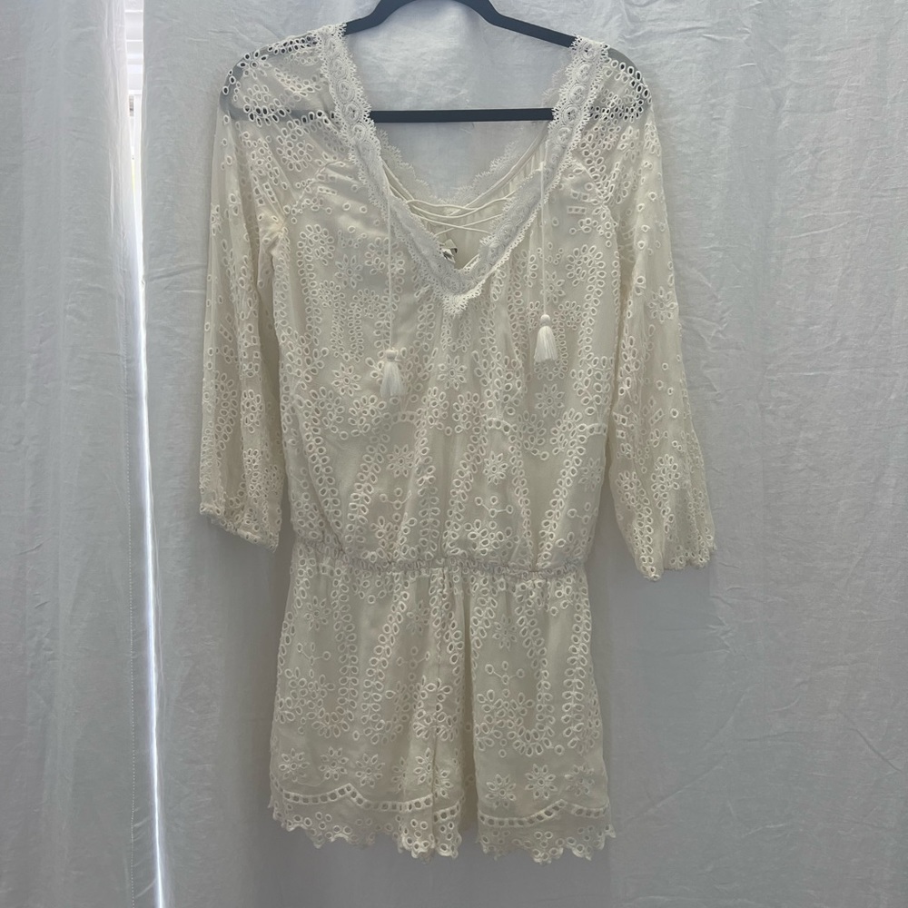 Joie Ivory Eyelet Romper